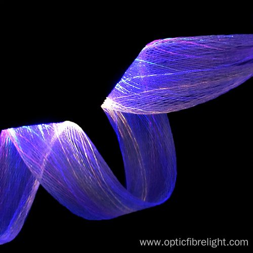 Fiber optic mesh light for tree